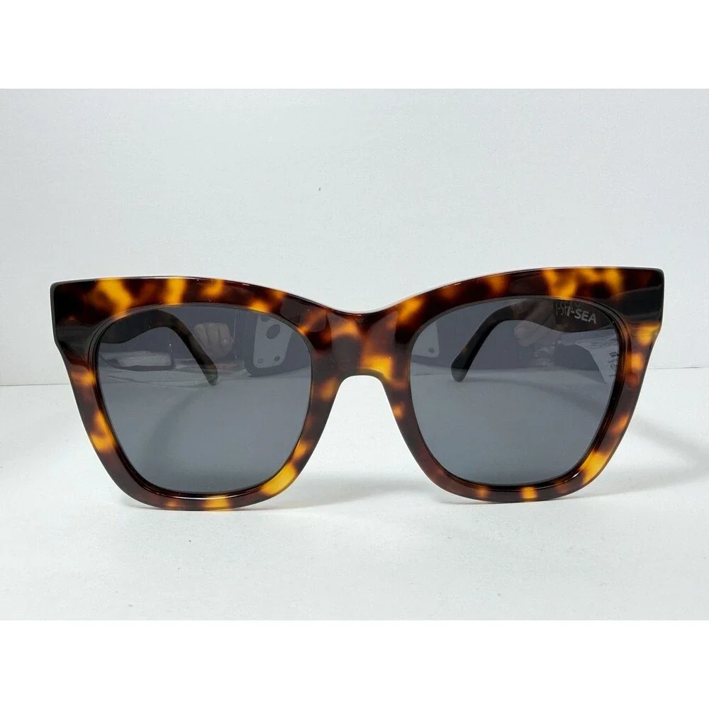 I-SEA Billie Women's Sunglasses Tortoiseshell Frame Gray Lenses